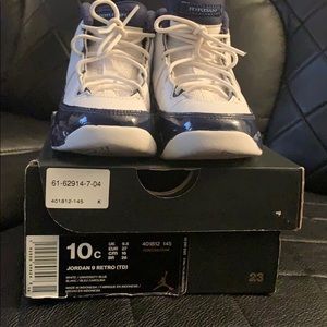 Jordan 9 Retro (TD) White/Blue
